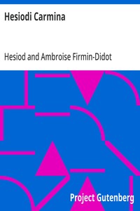 Cover of Hesiodi Carmina