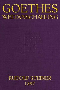 Cover of Goethes Weltanschauung