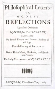 Cover of Philosophical Letters: or, modest Reflections upon some Opinions in Natural Philosophy