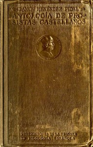 Cover of Antología de prosistas castellanos