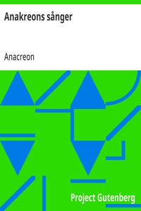 Cover of Anakreons sånger
