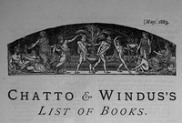 Cover of Chatto & Windus's List of Books, May 1883