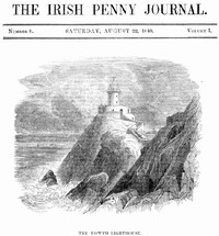 Cover of The Irish Penny Journal, Vol. 1 No. 08, August 22, 1840