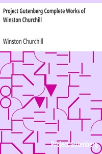 Cover of Project Gutenberg Complete Works of Winston Churchill