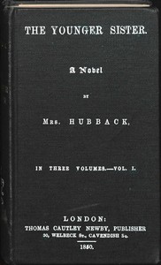 Cover of The Younger Sister: A Novel, Vol. I.