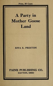 Cover of A Party in Mother Goose Land: A One Act Play for Primary Children