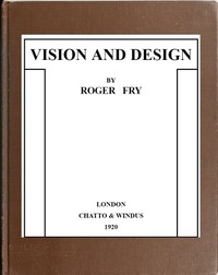 Cover of Vision and Design