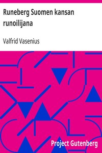 Cover of Runeberg Suomen kansan runoilijana