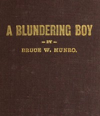 Cover of A Blundering Boy: A Humorous Story
