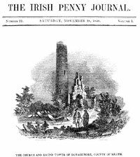 Cover of The Irish Penny Journal, Vol. 1 No. 22, November 28, 1840