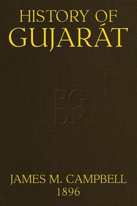 Cover of History of Gujarát Gazetteer of the Bombay Presidency, Volume I, Part I.