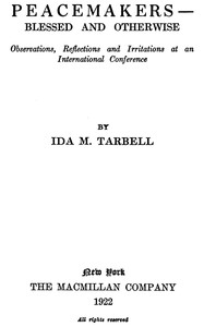 Cover of Peacemakers—Blessed and Otherwise Observations, Reflections and Irritations at an International Conference