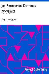 Cover of Joel Sormensuo: Kertomus nykyajalta