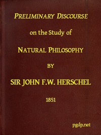 Cover of Preliminary Discourse on the Study of Natural Philosophy