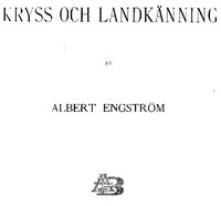 Cover of Kryss och landkänning