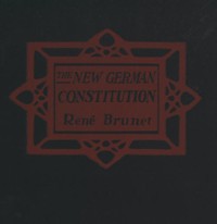 Cover of The New German Constitution
