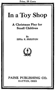 Cover of In a Toy Shop: A Christmas Play for Small Children