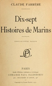 Cover of Dix-sept histoires de marins