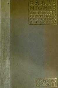 Cover of Paris Nights, and Other Impressions of Places and People