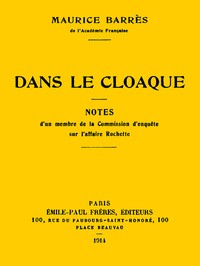 Cover of Dans le cloaque Notes d'un membre de la Commission d'enquête sur l'affaire Rochette