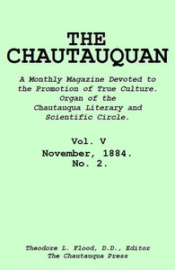 Cover of The Chautauquan, Vol. 05, November 1884, No. 2