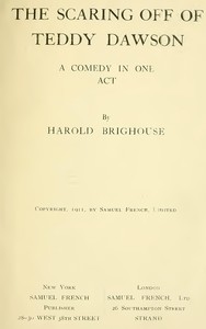Cover of The Scaring off of Teddy Dawson: A Comedy in One Act