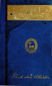 Cover of Society as I Have Found It