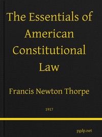 Cover of The Essentials of American Constitutional Law
