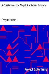 Cover of A Creature of the Night: An Italian Enigma