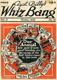Cover of Captain Billy's Whiz Bang, Vol. 2. No. 13, October, 1920 America's Magazine of Wit, Humor and Filosophy