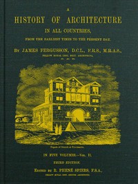 Cover of A History of Architecture in All Countries, Volume 2, 3rd ed. From the Earliest Times to the Present Day
