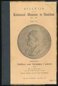 Cover of Zakflora voor Suriname [Deel I] Bulletin van het Koloniaal Museum te Haarlem No. 47.