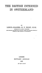 Cover of The British Interned in Switzerland