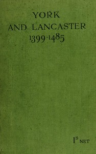 Cover of York and Lancaster, 1399-1485
