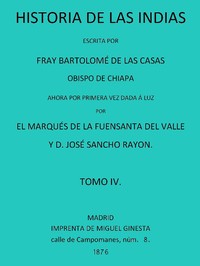 Cover of Historia de las Indias (vol. 4 de 5)