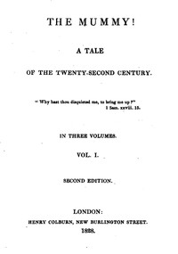Cover of The Mummy! A Tale of the Twenty-Second Century