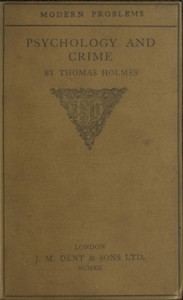 Cover of Psychology and Crime