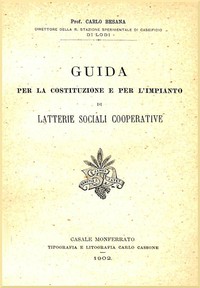 Cover of Guida per la costituzione e per l'impianto di latterie sociali cooperative