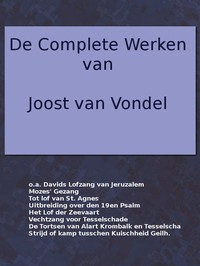 Cover of De complete werken van Joost van Vondel. Davids Lofzang van Jeruzalem