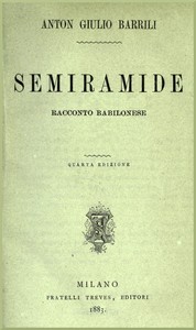 Cover of Semiramide: Racconto babilonese