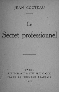 Cover of Le Secret professionnel