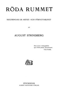 Cover of Röda rummet: Skildringar ur artist- och författarlivet