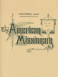 Cover of The American Missionary — Volume 41, No. 9, September, 1887