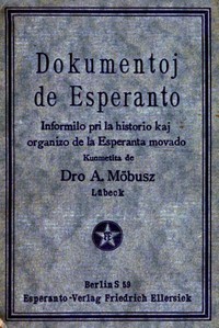 Cover of Dokumentoj de Esperanto Informilo pri la historio kaj organizo de la Esperanta movado