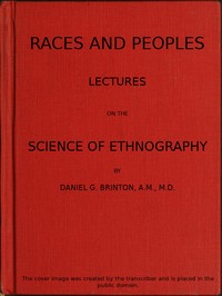 Cover of Races and Peoples: Lectures on the Science of Ethnography