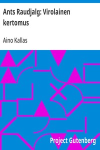 Cover of Ants Raudjalg: Virolainen kertomus