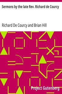 Cover of Sermons by the late Rev. Richard de Courcy
