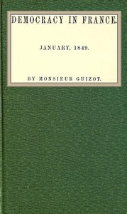 Cover of Democracy in France. January 1849