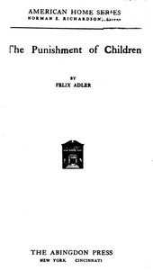 Cover of The Punishment of Children
