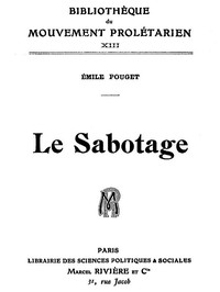 Cover of Le Sabotage